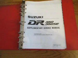 Manual de servicio suplementario Suzuki DR 350 350 SE 99501-43070-03E - Imagen 1 de 1