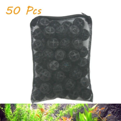 50 piezas 1" Bio Bolas para Acuario Peces Estanque Filtro Bolsa de Medios GRATIS Foto 1 de 2