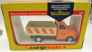 VINTAGE CORGI #1121 CORGIMATICS FORD TRANSIT TIPPER MIB - Picture 1 of 3
