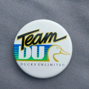 Team Ducks Unlimited DU Button Pinback 2 1/4" - Picture 1 of 2