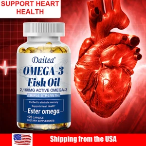 active omega-3 capsules, EPA and DHA can lower triglyceride levels in the blood - Picture 1 of 11