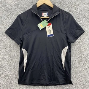 Clique Mens Size S Black Short Sleeve Performance Cool Dry Polo Golf Shirt NWT - Picture 1 of 6