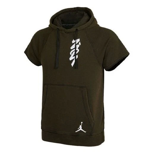 Nike Jordan Zion Williamson Basketball Men’s Cutoff Hoodie DA9842-010 Sz M