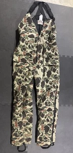 Walls Blizzard Pruf Heavy Insulated Coveralls Men’s Size Large Tall Camouflage - Picture 1 of 7