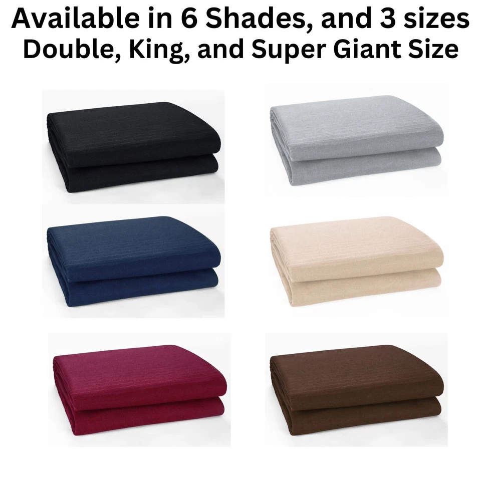 Classic Indian Rib Throws for Sofas Beds Settees -Available in Super Giant Size - Image 1 of 1