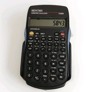 Calculadora científica SENTRY CA656 cubierta azul PROBADA automática fuera de la escuela universidad - Imagen 1 de 4