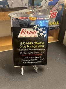 1993 Finish Line NHRA Winston Drag Racing Cards New Pack Of 25 cards - Picture 1 of 3