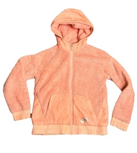 Nike Sherpa Pink Fleece Full Zip Up Jacket Little Girls Size Large - Picture 1 of 8