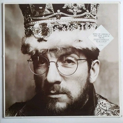 ELVIS COSTELLO - KING OF AMERICA 1986 1st Press LP Album XL70946, Vinyl Is NM  - Image 1 of 4