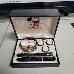 Disney Parks Orologio da Polso Donna Topolino Intercambiabile Oro Faccia di Topolino - Foto 1 di 5