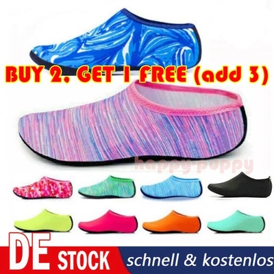 Frauen Männer Kinder Schwimmen Schnell Aqua Wasserschuhe Strand Surfsuit Socken - Bild 1 von 4