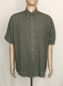 Weekends Only Herren Hemd Button Down Kurzarm kariert grau grün Größe XL - Bild 1 von 9