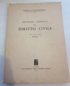 Dottrine generali del Diritto Civile Francesco Santoro Passarelli Jovene 1981 - Imagen 1 de 11