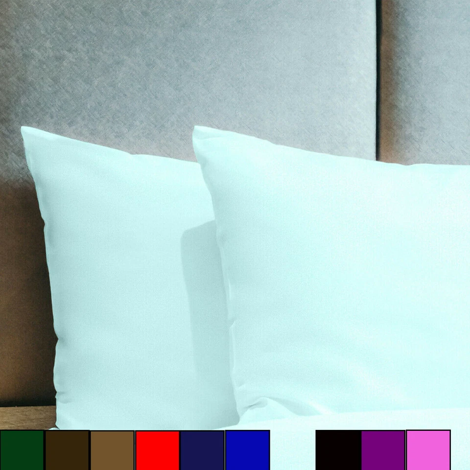 Juego de funda de almohada estándar Queen King con sensación de algodón egipcio 1800 unidades Foto 1 de 1