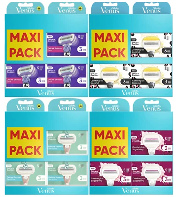Maxi Pack Lames " Gillette VENUS " Recharges de Rasoir pour Femme à 5 lames NEUF