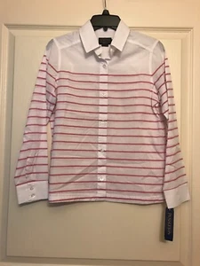 Camisa Pendleton para mujer a rayas con botones talla pequeña pequeña nueva con etiquetas - Imagen 1 de 5