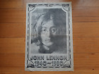 JOHN LENNON 1940 - 1980 - NEWSPAPER POSTER -THE SUN AUSTRALIA 1980 - THE BEATLES