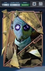 Star Wars Card Trader DIGITAL Lot of 5 different GREEDO cards Lot A