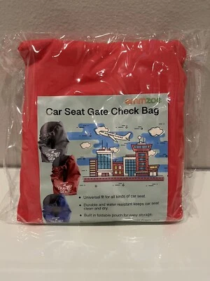 Bolsa de almacenamiento de viaje Emmzoe Premium para asiento de coche puerta de aeropuerto (roja) Foto 1 de 3