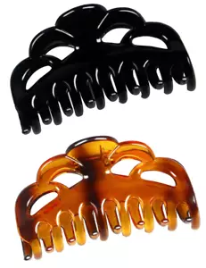 Medium Hair Claw Clips for Women Fine Hair Plastic Claw Clamps Clips in Set (Arc - Picture 1 of 11