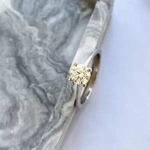 Zertifizierter natürlicher 1ct VS1/Weißer Diamant 925 Sterling Silber Ring für Damen - Bild 1 von 10