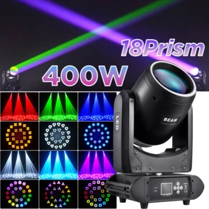 Luce testa mobile LED 400 W 24 prisma RGBW gobo fascio luce palco DJ discoteca spettacolo DMX - Foto 1 di 13
