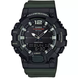 Orologio CASIO ILLUMINATOR HDC-700-3AVEF Silicone Verde Nero Chrono Timer - Foto 1 di 1