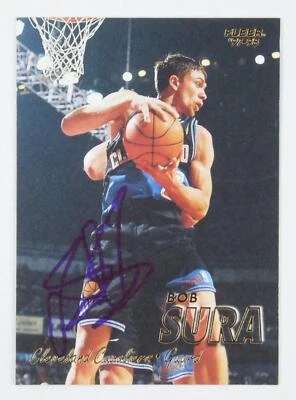 Tarjeta coleccionable Fleer 1997 autografiada por Bob Sura #67 Cleveland Cavaliers Foto 1 de 2