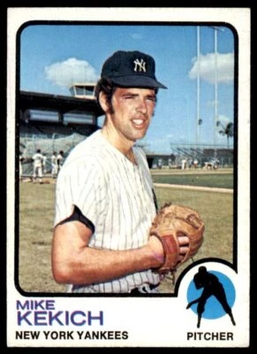 1973 TOPPS MIKE KEKICH . NEW YORK YANKEES #371 - Image 1 of 2
