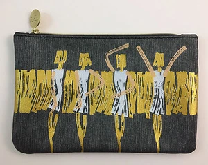 Ipsy September 2016 Gray and Gold Metallic Glamazon Glam Bag Makeup Bag - Picture 1 of 3