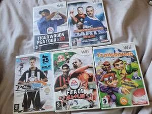 5 x Nintendo Wii Sports Spiele Schnäppchen Konvolut Football Darts Golf FiFA PES - Bild 1 von 1