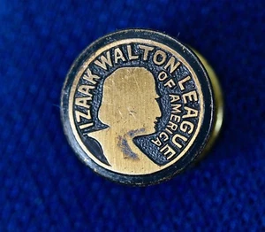 Isaac Walton League Screw-Back Lapel Pin/Tie Tack Original US Cons Society - Picture 1 of 4