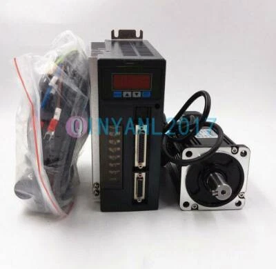 1 pieza Nuevo 750W CA 2.39Nm 80ST-M02430 Motor + Controlador Kit para Máquina CNC Foto 1 de 4