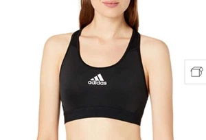 Women’s Adidas Don't Rest Alphaskin Sports Bra Black Size Small NWT $30 - Picture 1 of 5