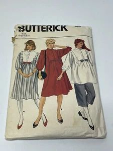 Maternity Dress Tunic Pants Size 14-18 b4821 CUT to 16 Vintage Sewing Pattern - Picture 1 of 2