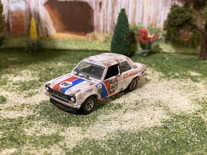 1972 Datsun 510 Rusty Weathered Custom 1/64 Diecast Barn Find Race Car Rust - Picture 1 of 13