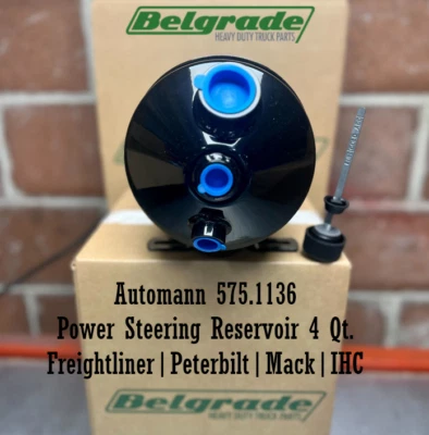 Depósito de dirección asistida Automann 575.1136 4 cuartos Freightliner Peterbilt Mack IHC Foto 1 de 4