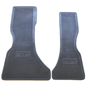 NEW 1983-1995 Chevy Van GMC GVan HEVY Rubber Floor Mats PAIR g10 g20 g30 Vandura - Picture 1 of 7