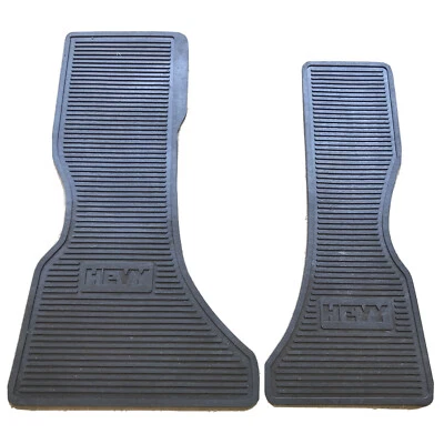 NEW 1983-1995 Chevy Van GMC GVan HEVY Rubber Floor Mats PAIR g10 g20 g30 Vandura - Image 1 of 4
