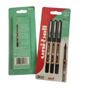 Uni-Ball UB-150 breiter Tintenroller Kunststoff kostenlose Verpackung 3er-Pack schwarz - Bild 1 von 4