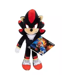 Shadow Plüsch aus Sonic the Hedgehog 3 Film 9,5 Zoll Jakks Pacific 2024 - NEU - Bild 1 von 4