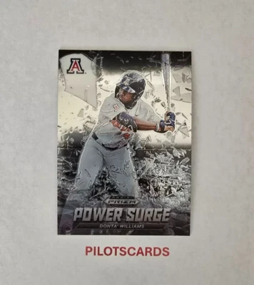 (ITEM 493) DONTA' WILLIAMS - 2021 PANINI PRIZM DRAFT PICK POWER SURGE PRIZMS #14 - Image 1 of 2