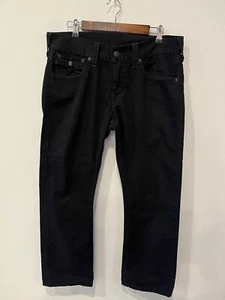 True Religion Jeans Herren Größe 32 x 28 Schwarz Denim Relaxed Slim Buddha World " - Bild 1 von 8