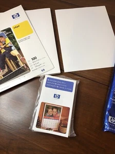 LOT HP Matowy papier fotograficzny 81⁄2x11 i HP błyszczący 4x6 - Zdjęcie 1 z 4