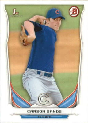 (11) CARSON SANDS 2014 BOWMAN Draft Picks & Prospects #DP78 Chicago Cubs Rookie  - Image 1 of 2