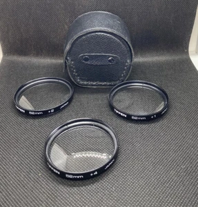 Tiffen #1, #2, #4 52mm Japan Lenses in Case - Picture 1 of 6