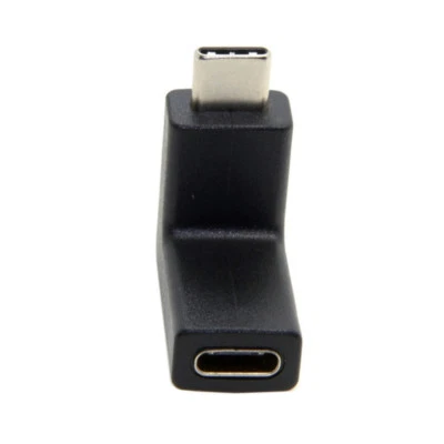 90 Degree Type C USB 3.1 Male to USB-C Female Extension Data Right Angle Adapter - Image 1 of 3