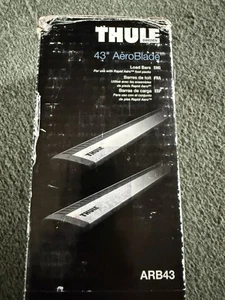 THULE AeroBlade Bars 43" (ARB43) Silver Cross Bars Roof Rack New Never Installed - Picture 1 of 8