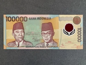 Indonesia 100000 Rupiah, 1999, P-140, UNC, Polymer - Picture 1 of 2