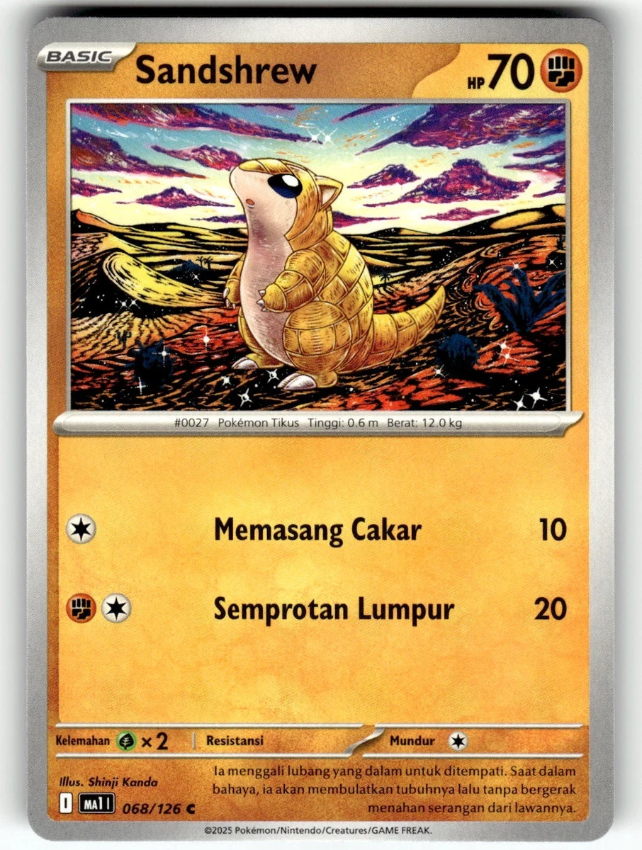 Sandshrew In Pokémon Individual Trading Cards for sale | eBay